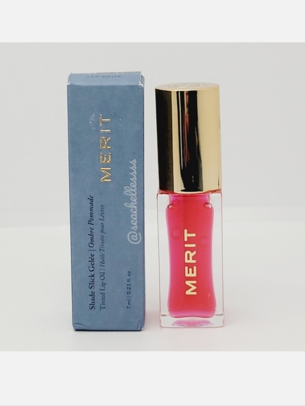 Les Deux Shade Slick Tinted Lip Oil Merit Brand New In Box